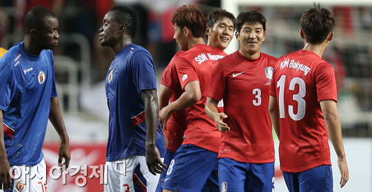 [포토] 아이티전 4:1 승리 거둔 태극전사