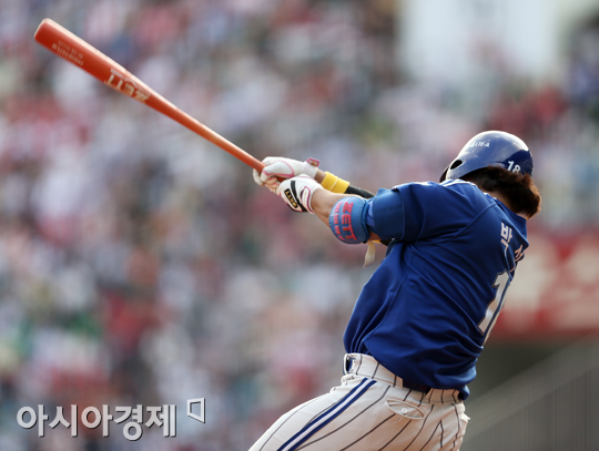 [포토] 2타점 적시타 치는 박석민