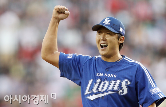 [포토] 배영수 '무실점으로 틀어막았어'