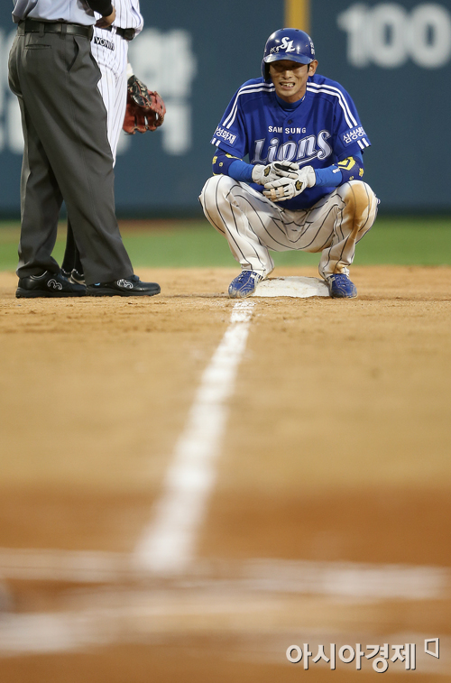 [포토] 강명구 '홈까지 단숨에 달릴 준비'