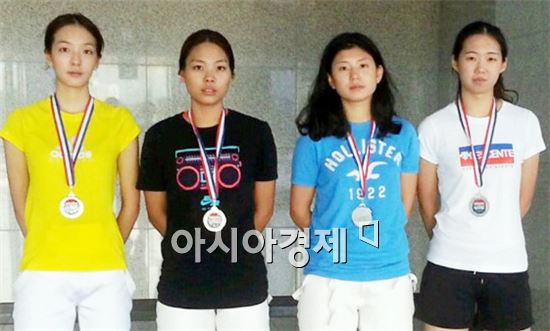 왼쪽부터 최다희, 서희, 권민아, 박혜진