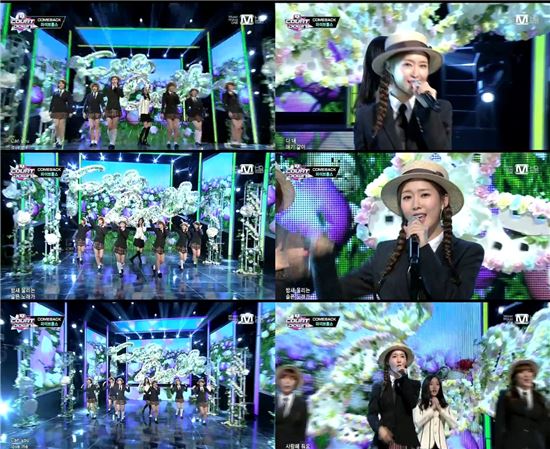 '엠카' 파이브돌스, '청순 매력' 발산‥男心 흔들 