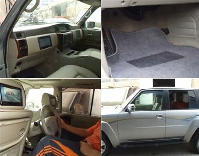 뒷좌석에서 운전하는 방탄 자동차…'총격 완벽 보호'