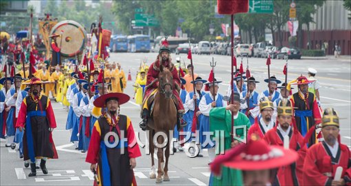 [포토]조선 어가행렬 재현 및 '사직대제' 봉행