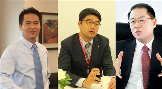 왼쪽부터 이해영 대림바스 사장, 권민석 아이에스동서 대표, 박종욱 로얄앤컴퍼니 대표