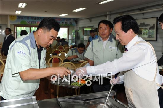 강운태 광주시장, 추석 산업현장 방문