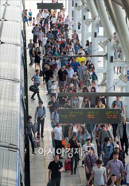 [포토]'귀경 행렬'