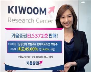 키움증권, 연 최고 15% 수익 ELS 372호 판매
