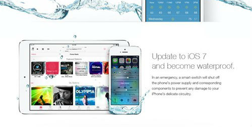 "iOS7 업데이트하면 방수된다?"…거짓광고에 피해