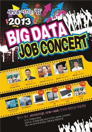 미래부, '2013 빅데이터 잡(JOB) 콘서트' 개최