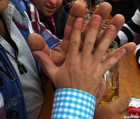 우연히 만난 거인, 최홍만 손이랑 대보자