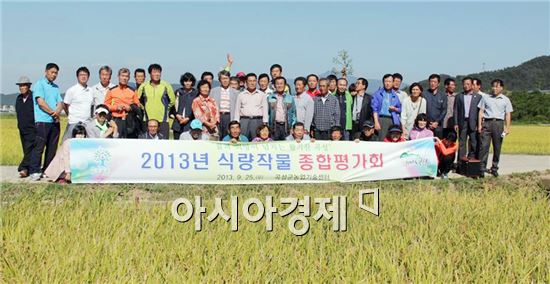 곡성군, 2013년 식량작물 종합평가회 성황리 개최 