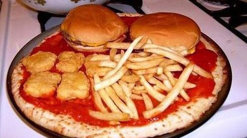 햄버거 피자 합체…'패스트푸드 신 메뉴?'