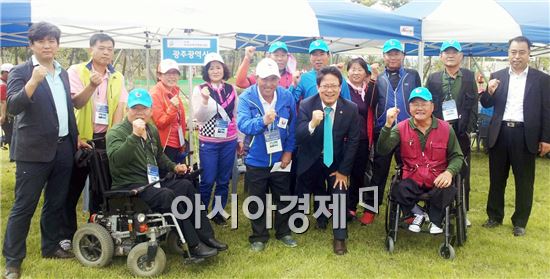 문상필 광주시의원, 장애인체전 광주시 선수단 격려 방문