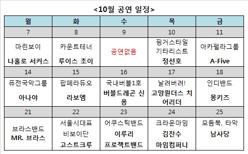 '점심먹고 공연 한편?'··세종문화회관 야외무료 콘서트