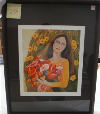 ▲천경자 화백의 '여인'