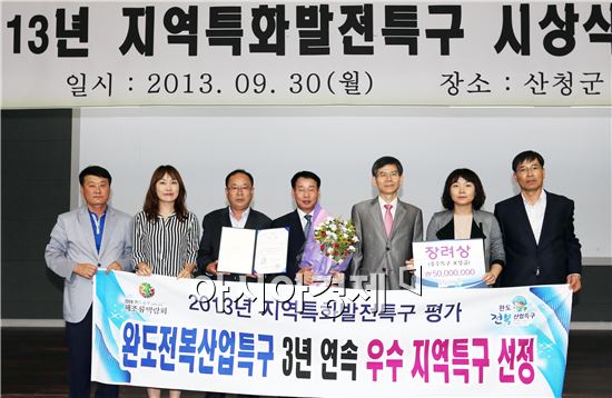 완도전복산업특구, 3년 연속 우수지역특구 선정