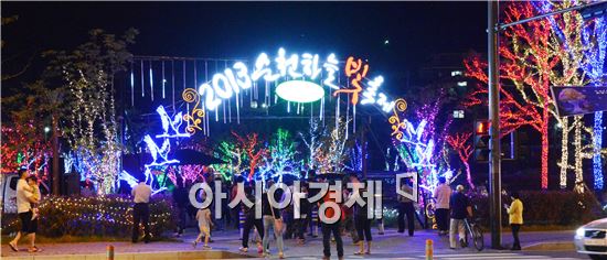 순천하늘빛축제 갈수록 관광객에 인기