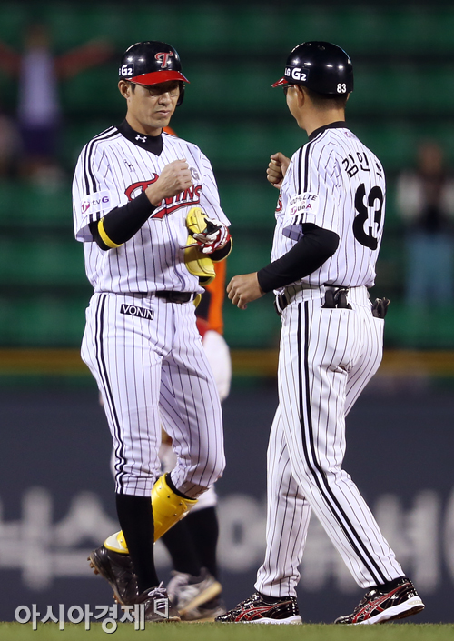 [포토] 정성훈 '선취타점은 나의 몫'