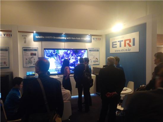 ETRI-KT스카이라이프, UHDTV 기술 네덜란드서 시연