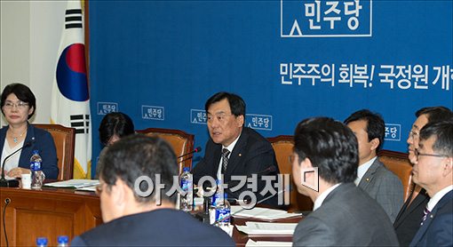 [포토]발언하는 박기춘 민주당 공심위원장