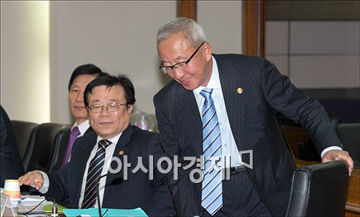 [포토]회의 참석하는 현오석 경제부총리