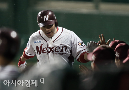 [포토] 박병호 '기선제압 솔로포 쾅'