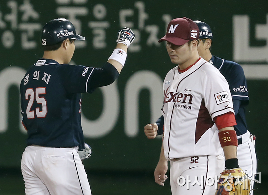 [포토] 양의지 '동점이야!'