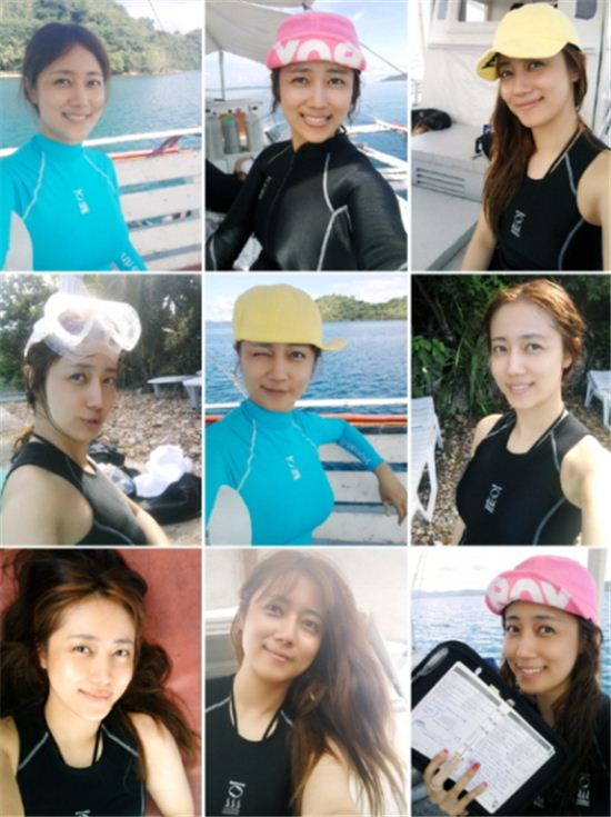 '감자별' 최송현, 잠수복 9종 셀카 공개 '반전 몸매' 눈길