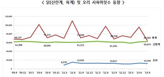 "보양식 특수 끝났다"...식용닭 전분기比 33%↓