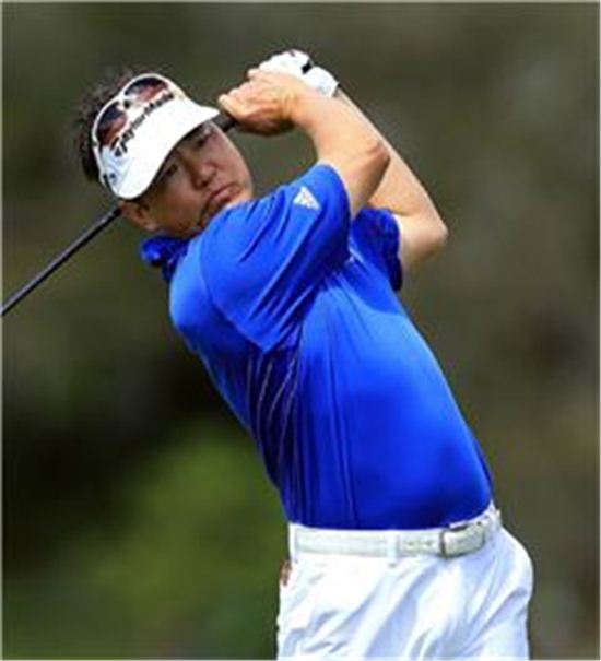 위창수, 12위 "톱 10 GO~"