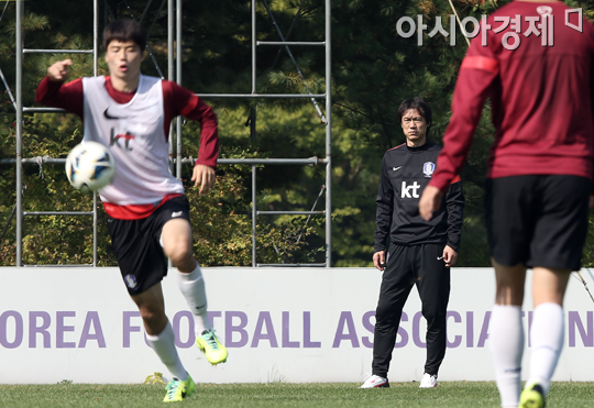 [포토] 홍명보 감독 '기성용, 말리전도 믿는다'