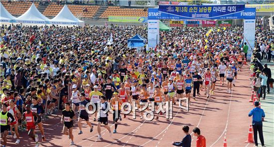 제13회 순천남승룡 마라톤대회 ‘성황’