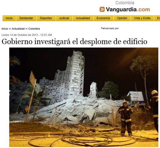 콜롬비아 24층 아파트 붕괴, 건축업계 관계자들 11명 실종… 