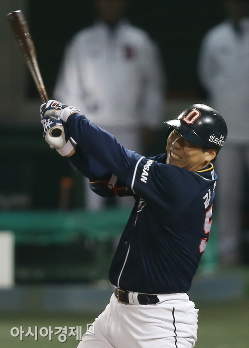 [포토] 김현수 '왜 가을만 되면'