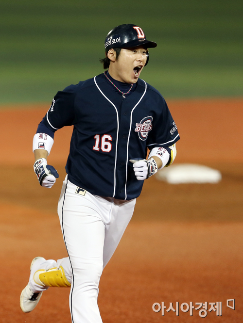 [포토] 이원석 쓰리런 환호