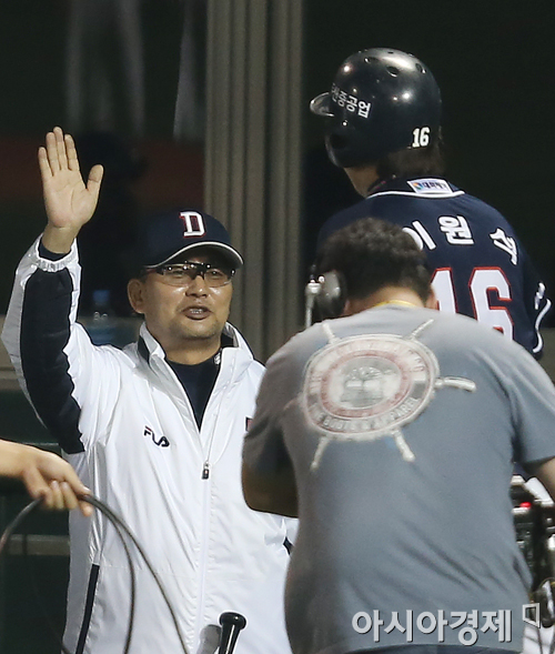 [포토] 김진욱 감독 '이원석, 네가 보석이다'