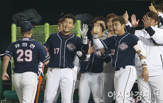 [포토] 유희관 '최고의 피칭'