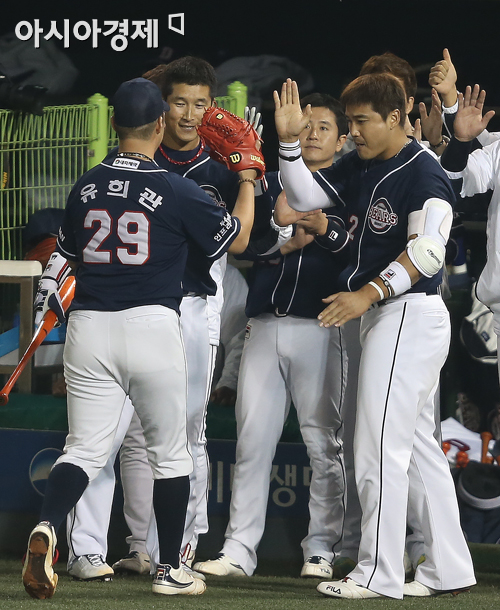 [포토] 유희관 '나 어땠어요'