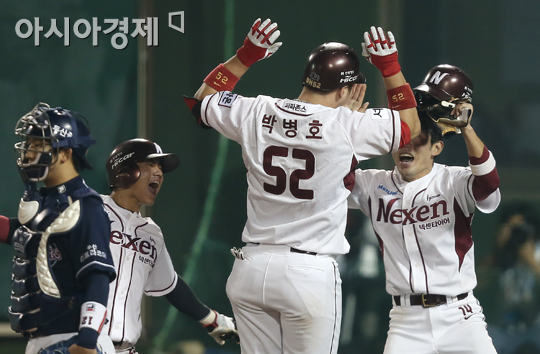 [포토] 박병호 '마지막까지 포기는 없다'