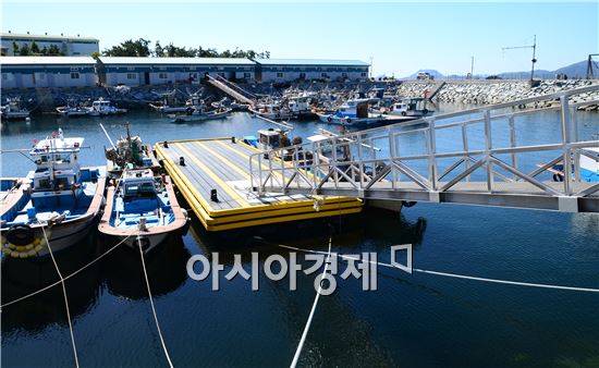 여수시 어획물 하선 부잔교 설치…어민편의 증대 