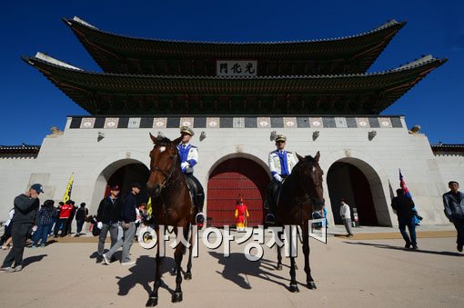 [포토]경찰기마대의 위엄 