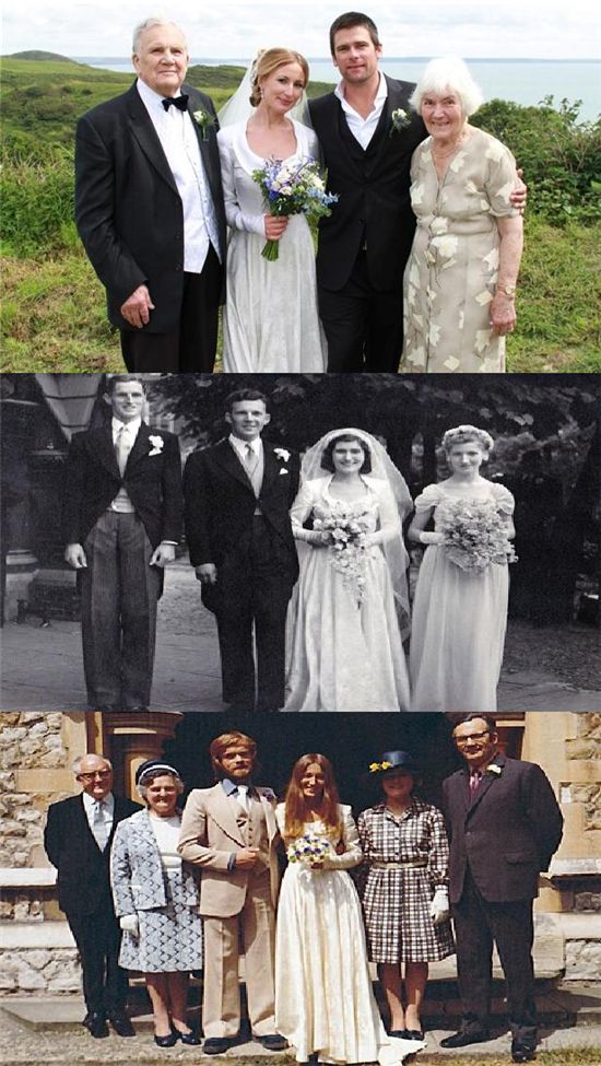 드레스를 대물려 입고 결혼한 신부…"결혼식도 할머니와 같은 날!"