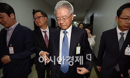 [포토]국감장 나서는 현재현 회장