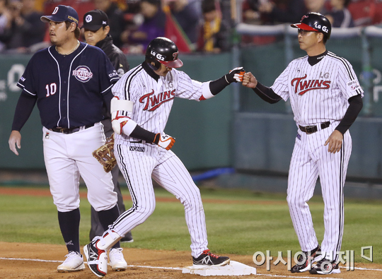 [포토] 박용택 '선두타자라면~'