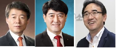 윤웅원 KB금융지주 부사장, 정기화 우리은행 부행장, 배현기 하나금융경영연구소 소장(왼쪽부터). 