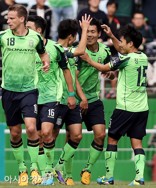 [포토] 김기희 '동점골 넣었다'