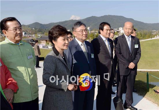 [포토]순천정원박람회 방문한 박근혜 대통령