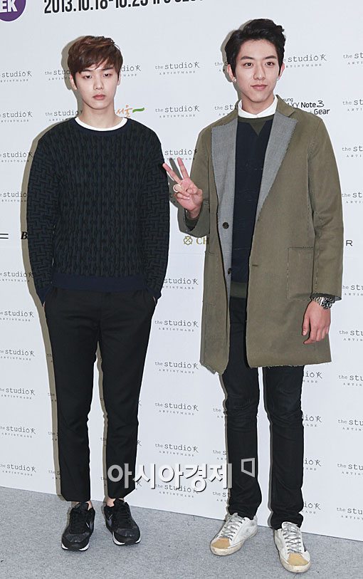 [포토]강민혁-이정신, '패션위크 왔어요'