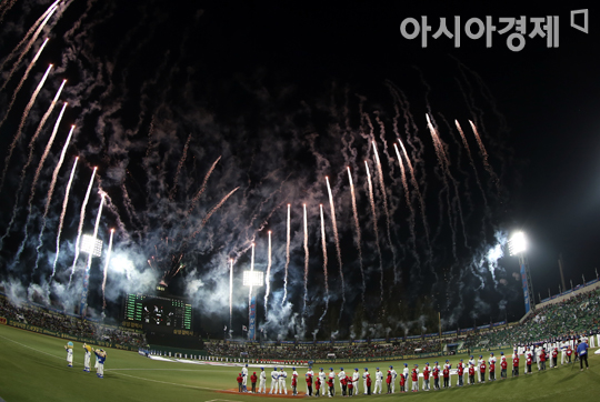 [포토] 한국 시리즈 시작합니다